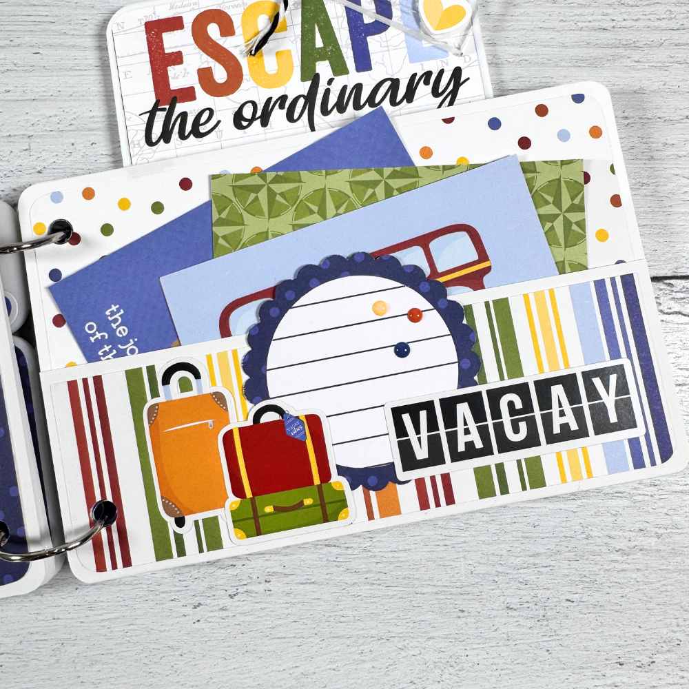 Travel Suitcase Shaped Scrapbook Instructions ONLY