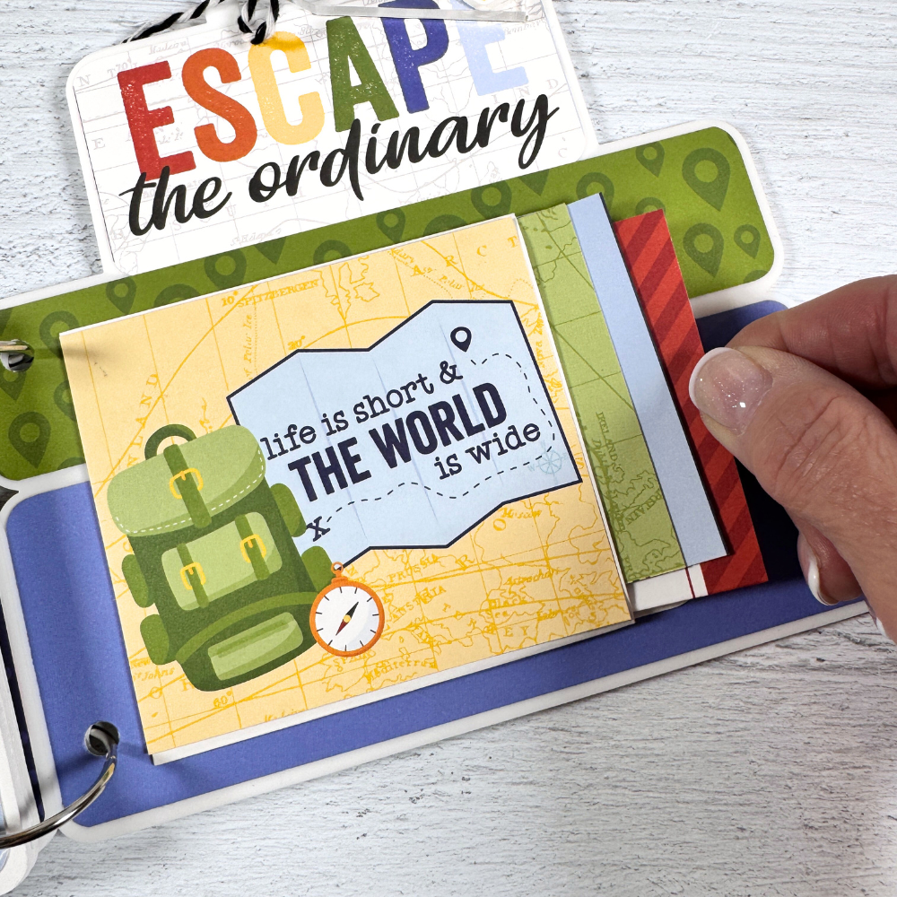 Travel Suitcase Shaped Scrapbook Instructions ONLY