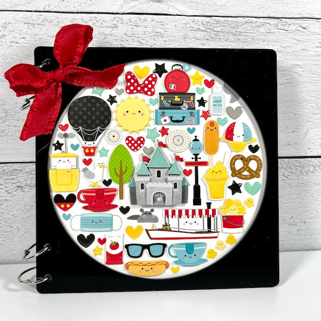 Magic at the Castle Scrapbook Mini Album with lots of fun stickers