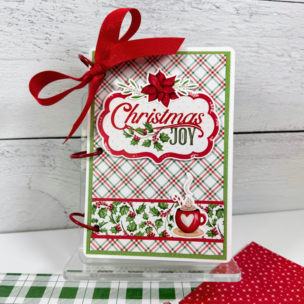 Christmas Joy Acrylic Scrapbook Album and Instructions