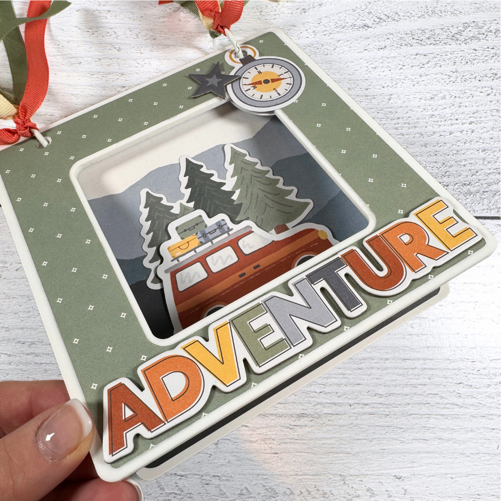 Adventure Scrapbook Mini Album for pictures of nature, hiking, camping, and outdoor adventures