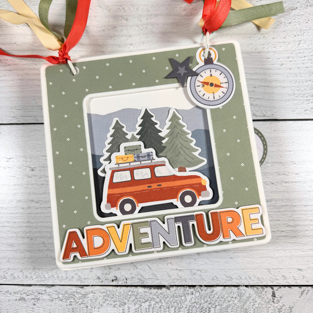 Adventure Scrapbook Mini Album for pictures of nature, hiking, camping, and outdoor adventures