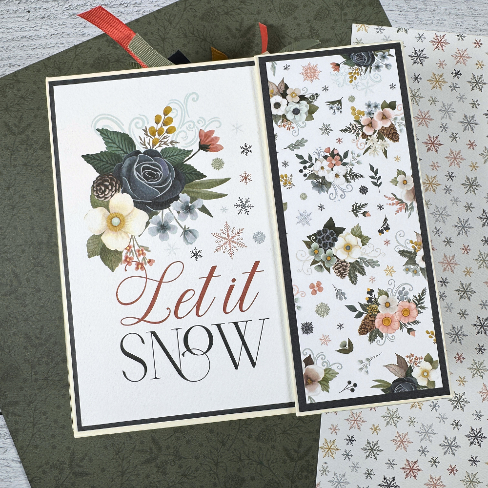 Let It Snow Winter Scrapbook Album Kit by Artsy Albums