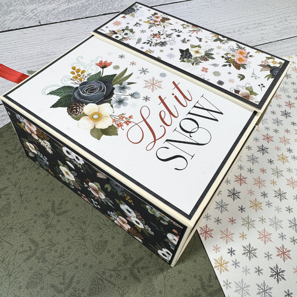 Let It Snow Scrapbook Album Kit made with the Carta Bella Winter Wonderland Collection