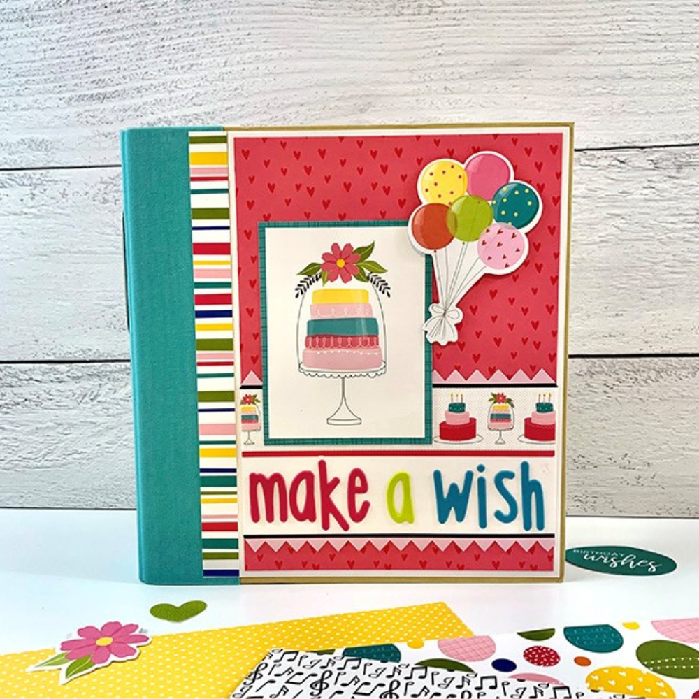 Make a wish birthday scrapbook album by Artsy Albums
