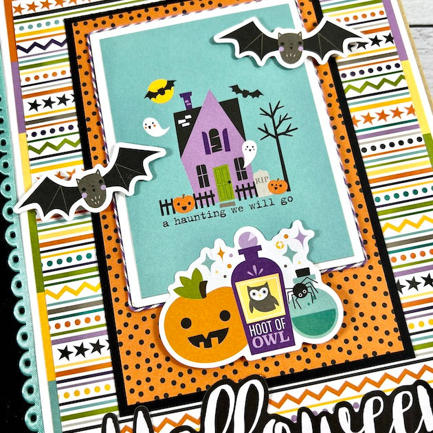 Halloween Scrapbook Album made with Bella Blvd, Spell On You Collection