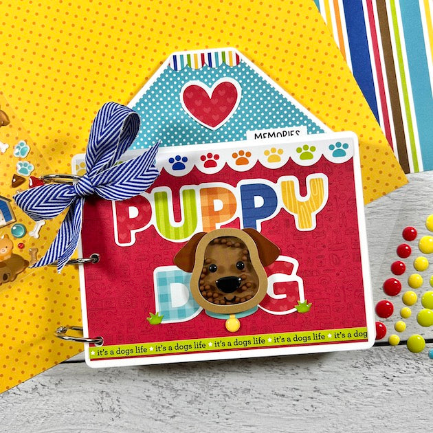 Puppy Dog House Shaped Acrylic Mini Scrapbook By Artsy Albums for pet photos