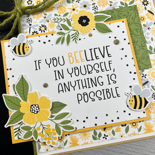 Bee & Flower Scrapbook Album for support and encouragement