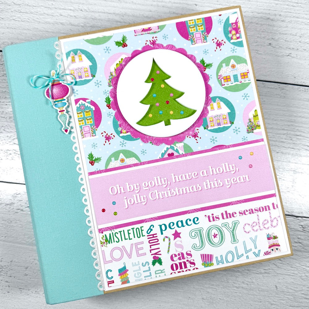 Oh By Golly Christmas Scrapbook mini Album by Artsy Albums