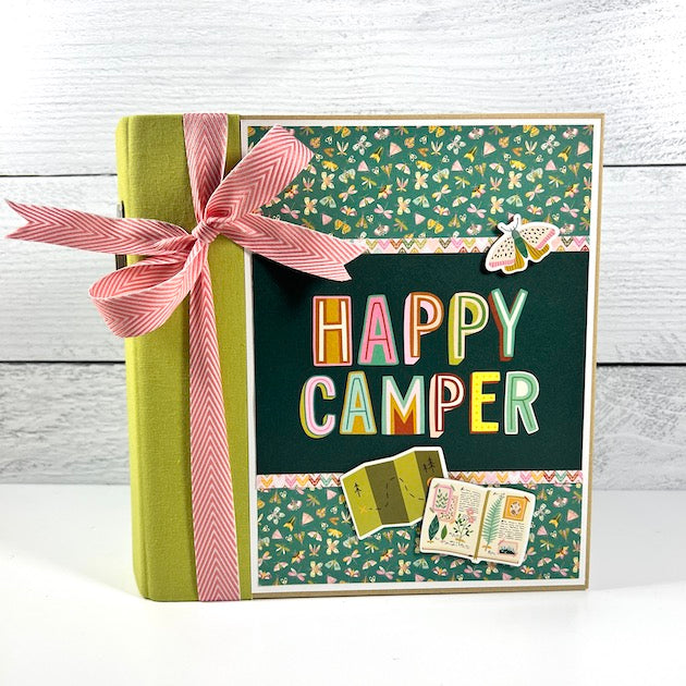 Happy Camper Scrapbook by Artsy Albums made with Simple Stories Trail Mix Collection
