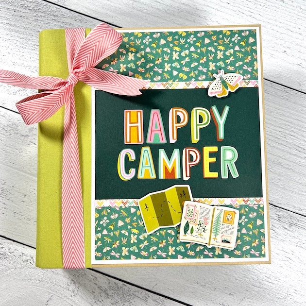 Happy Camper Scrapbook by Artsy Albums made with Simple Stories Trail Mix Collection