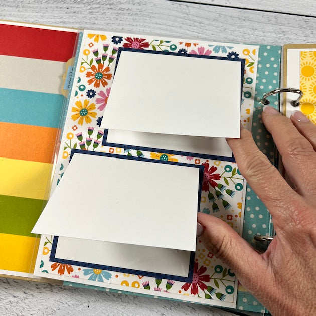 Scrapbook Designs Using Colored Paper