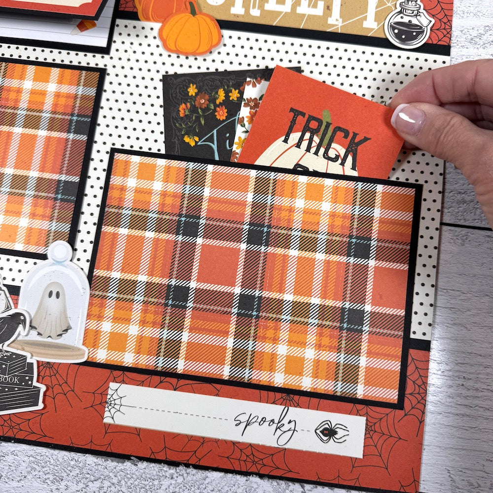 12x12 Creepy 4-page Scrapbook Layout Kit