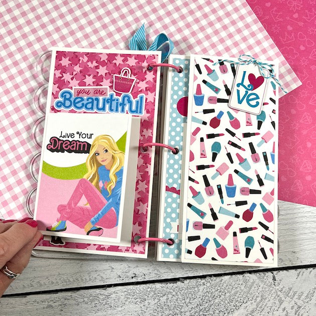 Queen of Pink Acrylic Scrapbook Album Kit