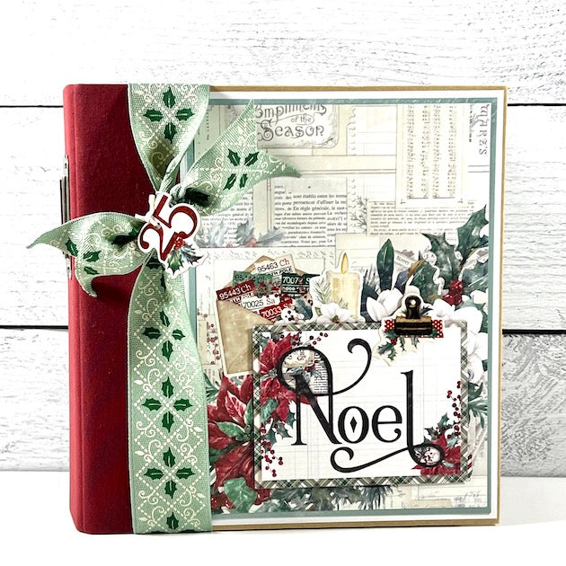 Noel Christmas Scrapbook Mini Album by Artsy Albums