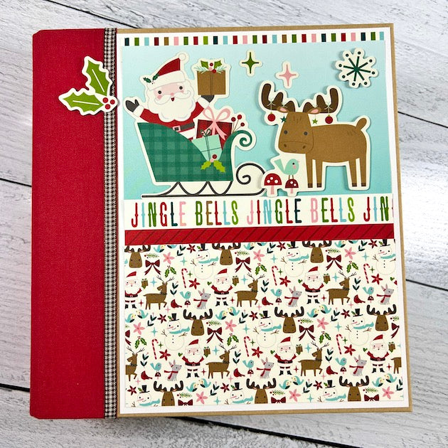 Jingle Bells Christmas Scrapbook Album by Artsy Albums