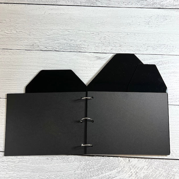 Acrylic House Shaped Scrapbook Album in Black
