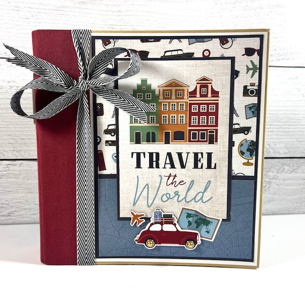 Travel The World Scrapbook Mini Album by Artsy Albums