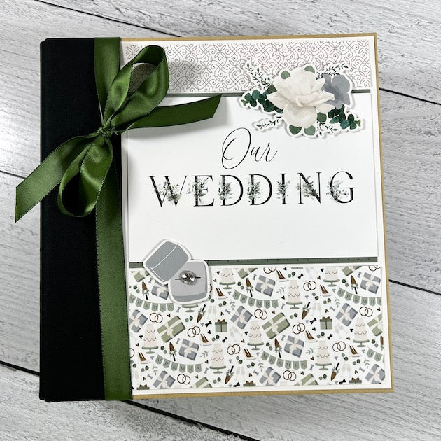 Our Wedding Scrapbook Mini Album made with the Echo Park Paper  Wedding Bells Collection