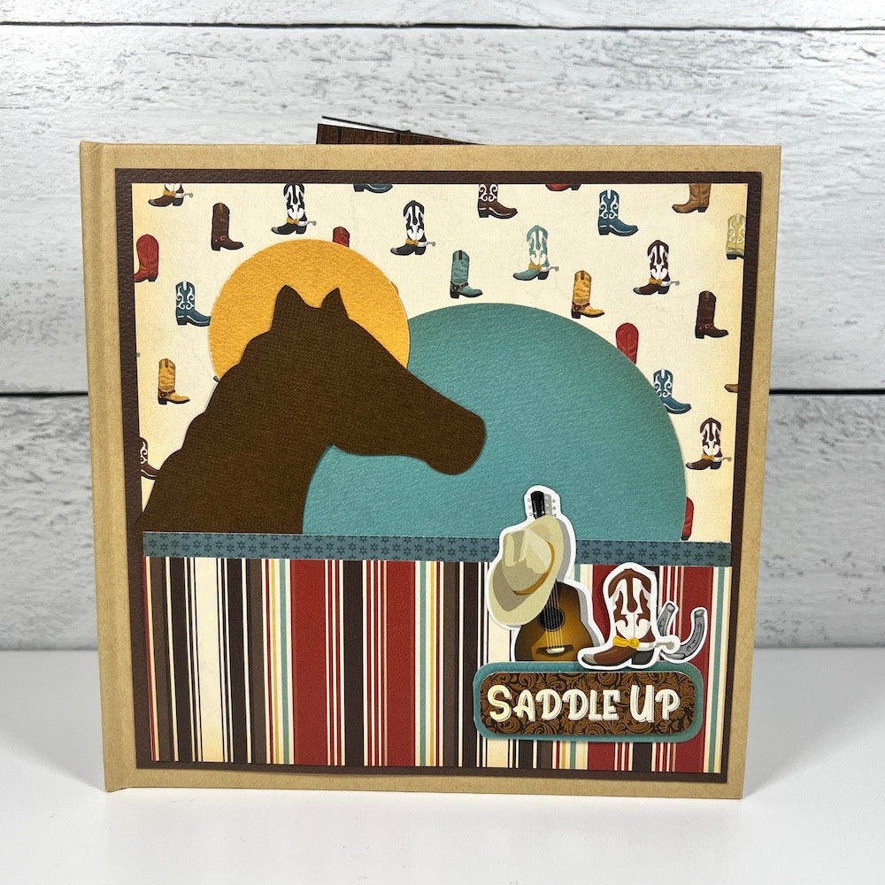 Country Western Saddle Up Scrapbook Album Kit by Artsy Albums