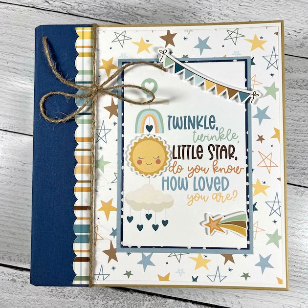 Twinkle Twinkle Baby BOY Scrapbook Instructions ONLY