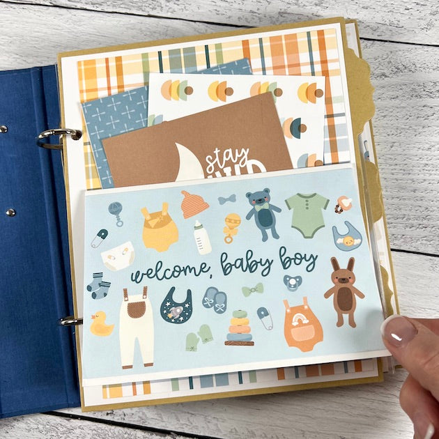 Twinkle Twinkle Baby BOY Scrapbook Instructions ONLY