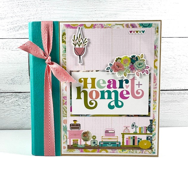 Heart & Home Scrapbook Album with Simple Stories Flea Market Collection
