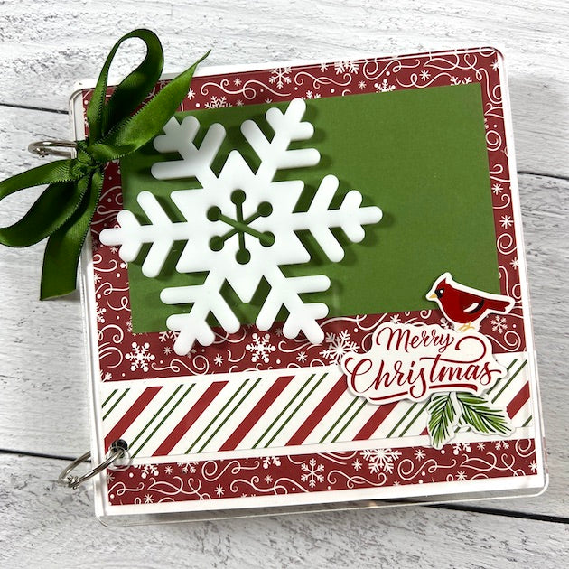 Acrylic Clear 6x6 Square Album with Cardstock Pages