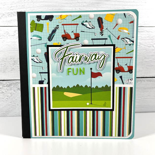 Golf Fairway Fun Scrapbook Mini Album by Artsy Album