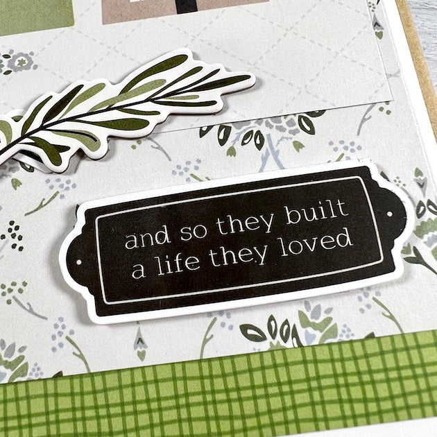 Together Family & Home Scrapbook Album made with the Simple Stories, Simple Life Collection