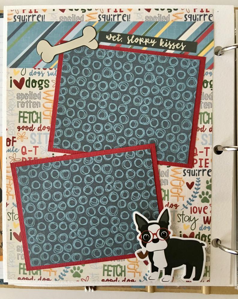 Dog Gone Cute Scrapbook Instructions ONLY