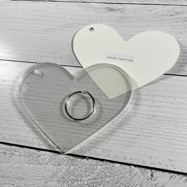 Heart shaped acrylic scrapbook mini album by Artsy Albums
