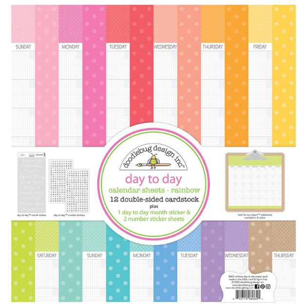 Doodlebug Design Day To Day Calendar Sheets
