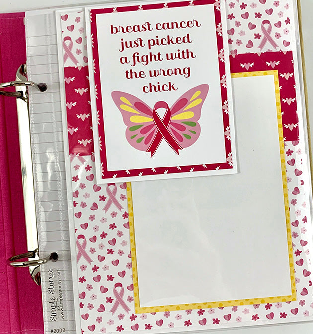 Breast Cancer Scrapbook Album Instructions, Digital Download