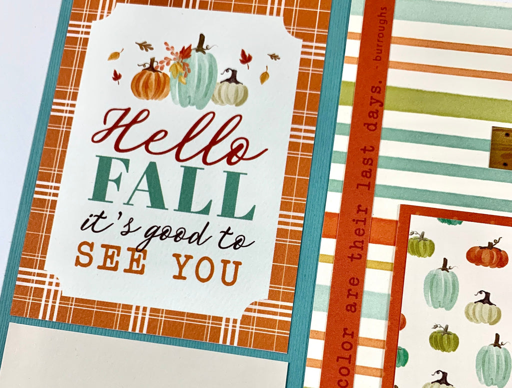 Fall Scrapbook Page Kit by Artsy Albums