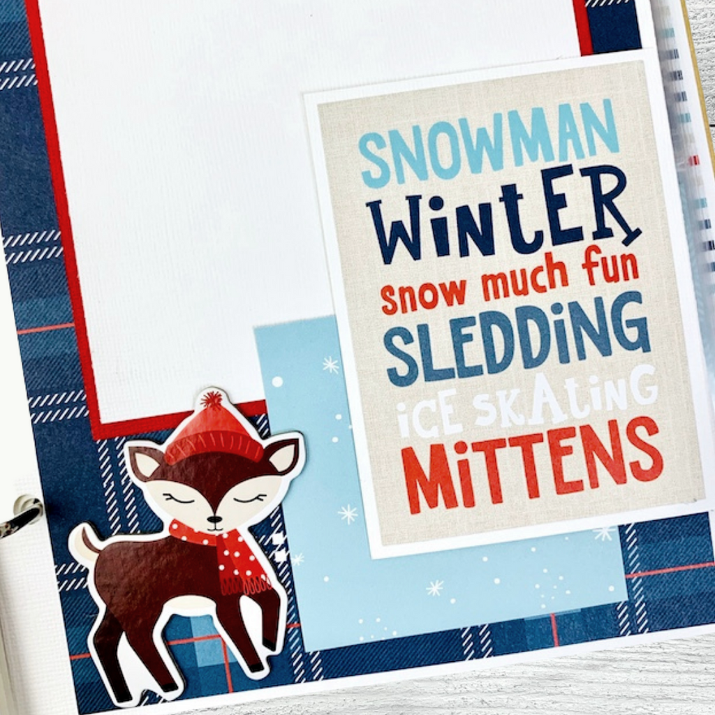 I Love Winter Scrapbook Instructions ONLY