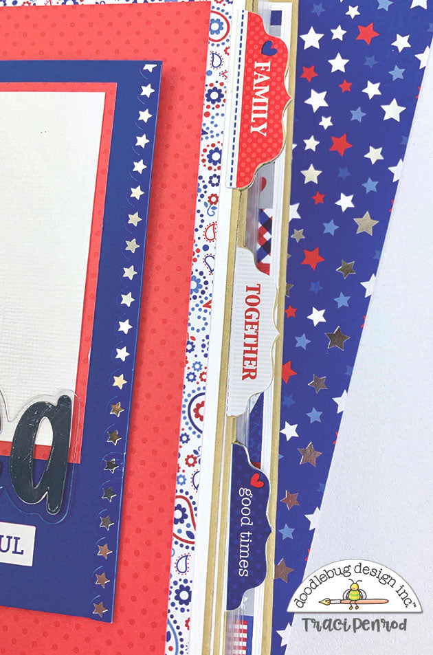 July 4th Scrapbook Instructions ONLY