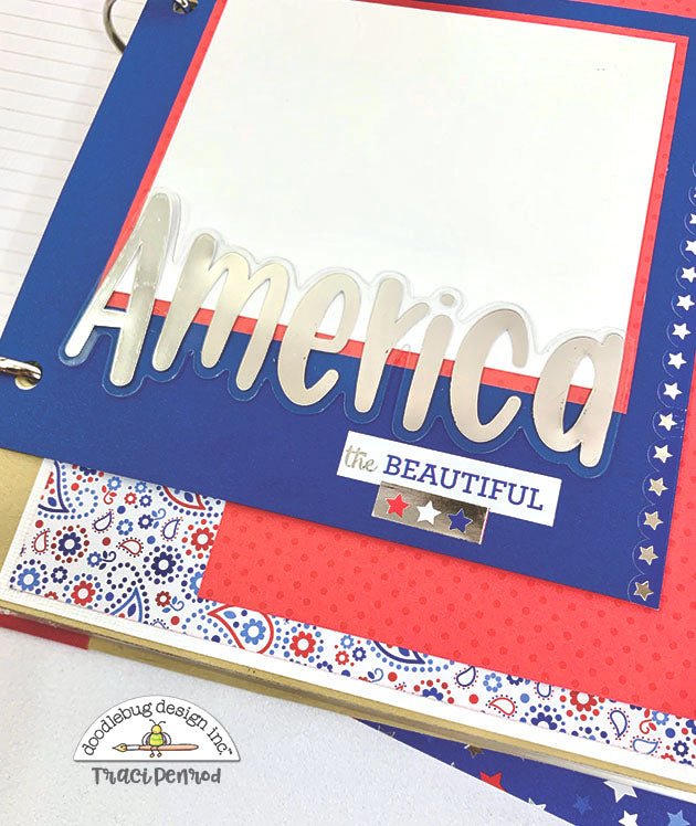 July 4th Scrapbook Instructions ONLY