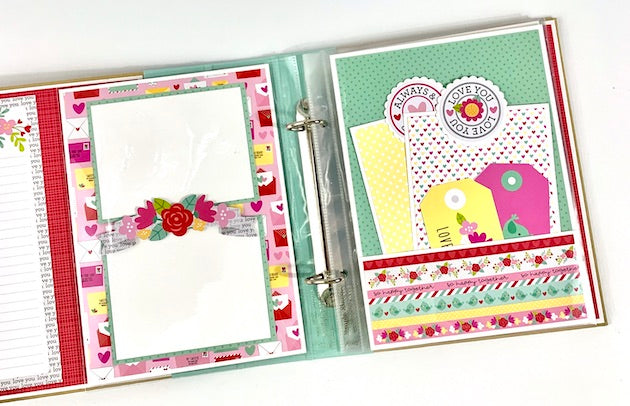 You & Me Love Notes Scrapbook Instructions ONLY