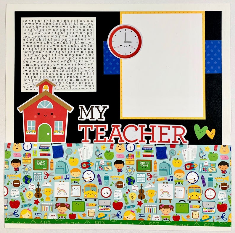 12x12 School Days Layout Instructions ONLY