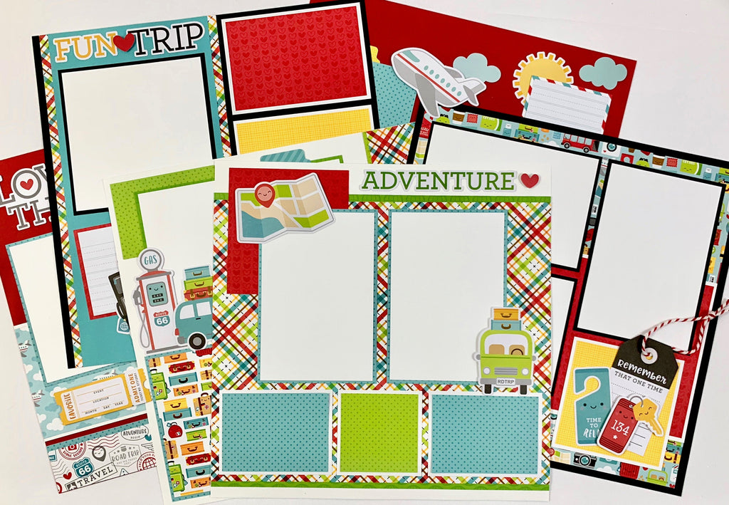 12x12 Vacation Memories Layout Instructions, Digital Download