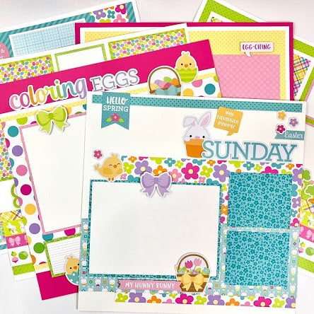 12x12 Easter Sunday Layout Instructions, Digital Download