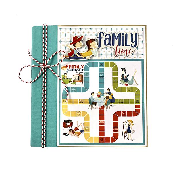 Family Time Scrapbook Album for photos of game night, fun with friends, dinners, puzzles, & watchin' movies