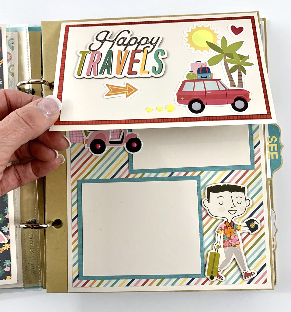 Going Places Travel Scrapbook Instructions ONLY