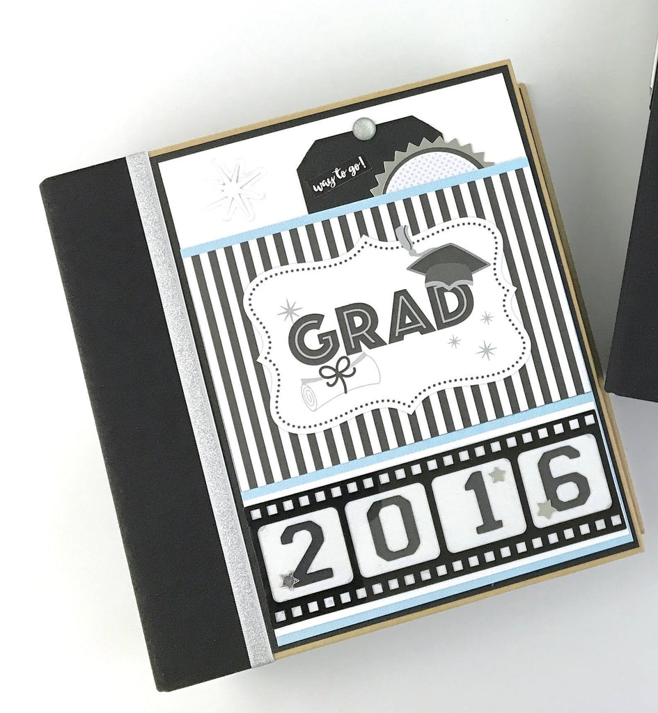 Graduation Hats Off Scrapbook Instructions ONLY