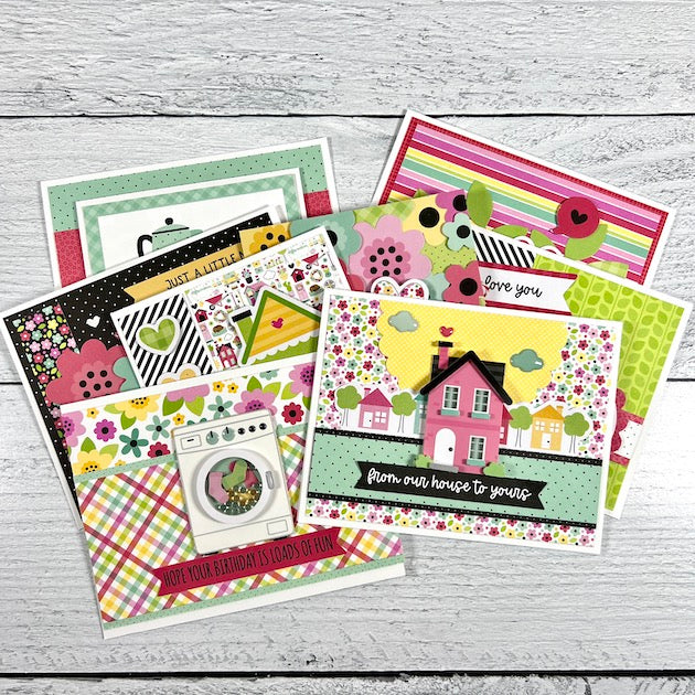 DIY Happy Place card kit makes 8 greeting cards