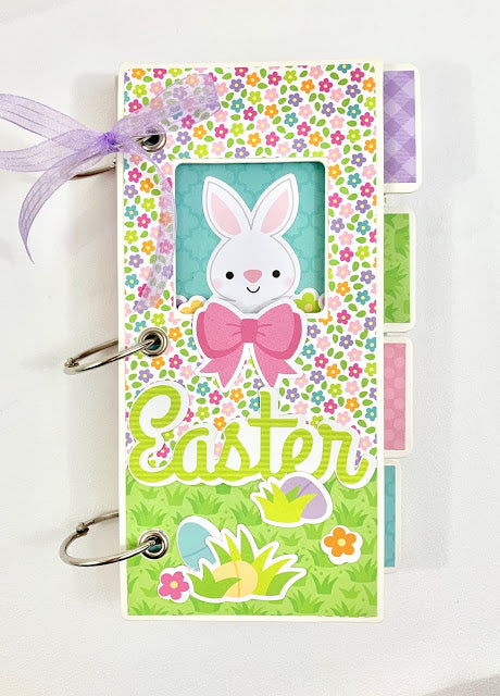 Hoppy Easter Scrapbook Album Instructions, Digital Download