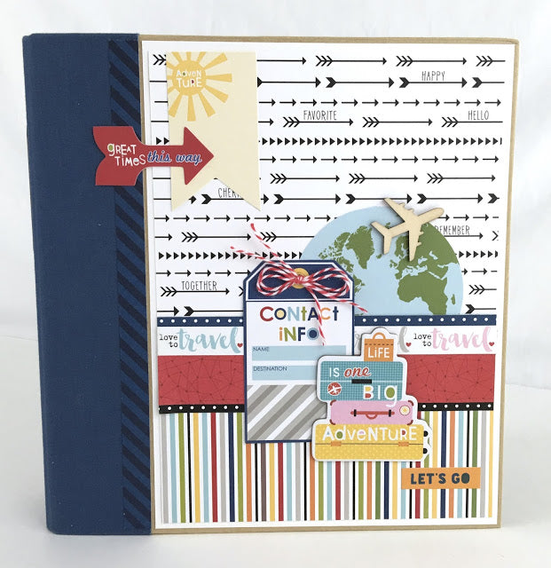 Let's Go Travel Scrapbook Instructions ONLY