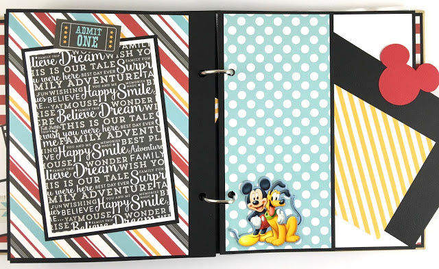 Mouse Memories, Disney Themed Scrapbook Instructions ONLY
