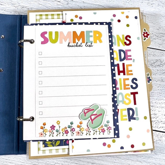 Summer Lovin' Scrapbook Instructions, Digital Download